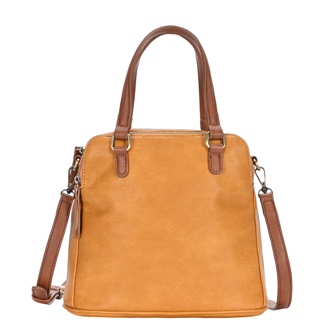 The Iris Triple Compartment Satchel by Soshi + Sofi Olive