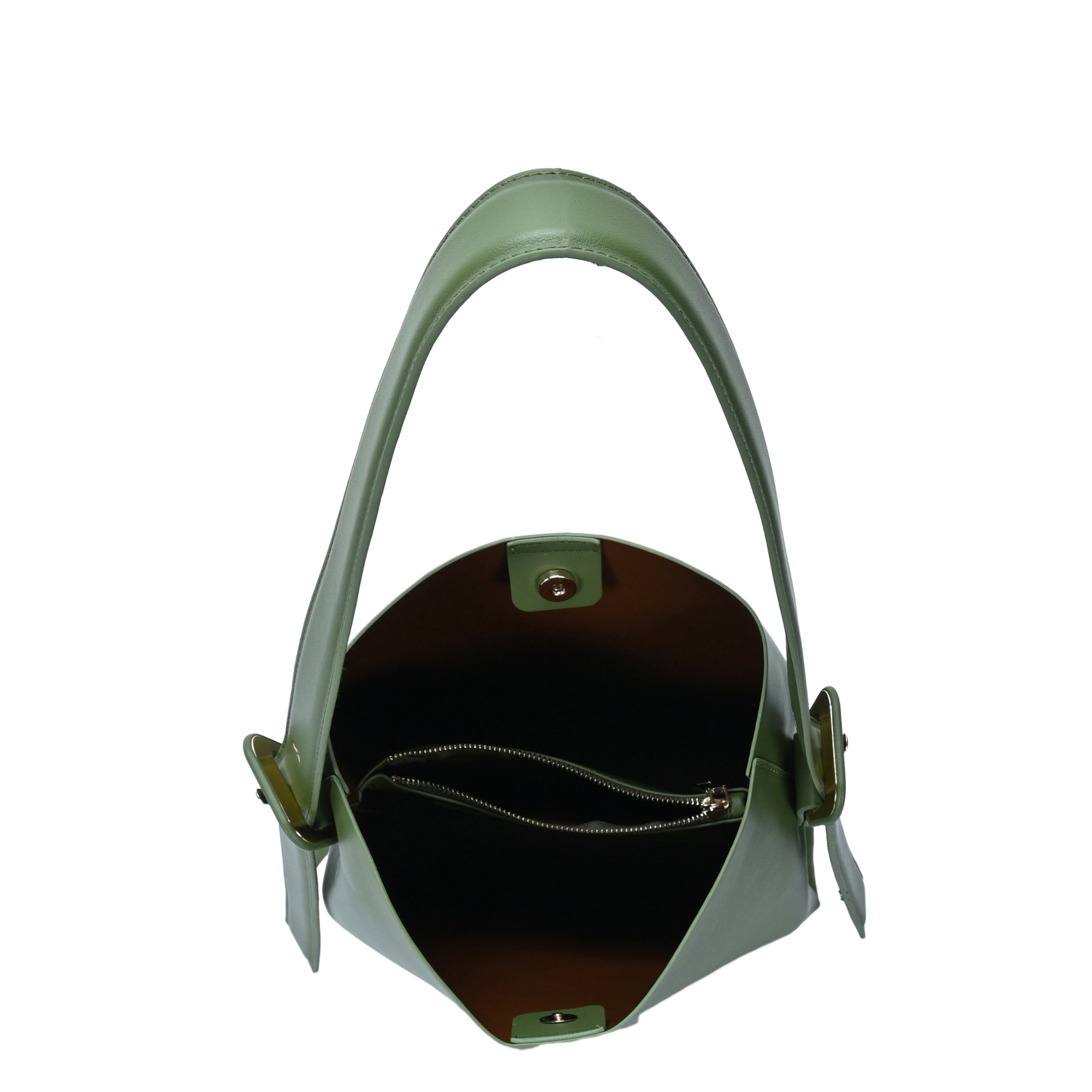 Ivy Divided Pocket Hobo Tote – Vegan Leather Organizer Bag