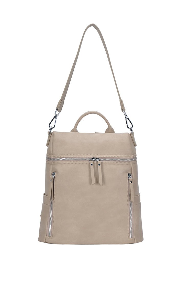 beige leather backpack purse SteinMart.com