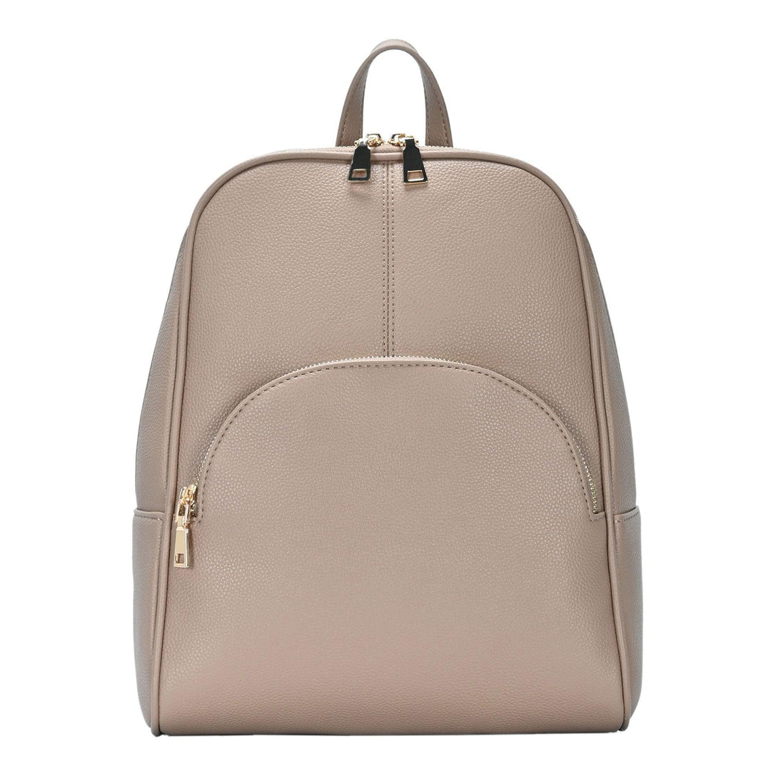 The Sofia Vegan Leather Mid-Sized Backpack by Sasha+Sofi Sand