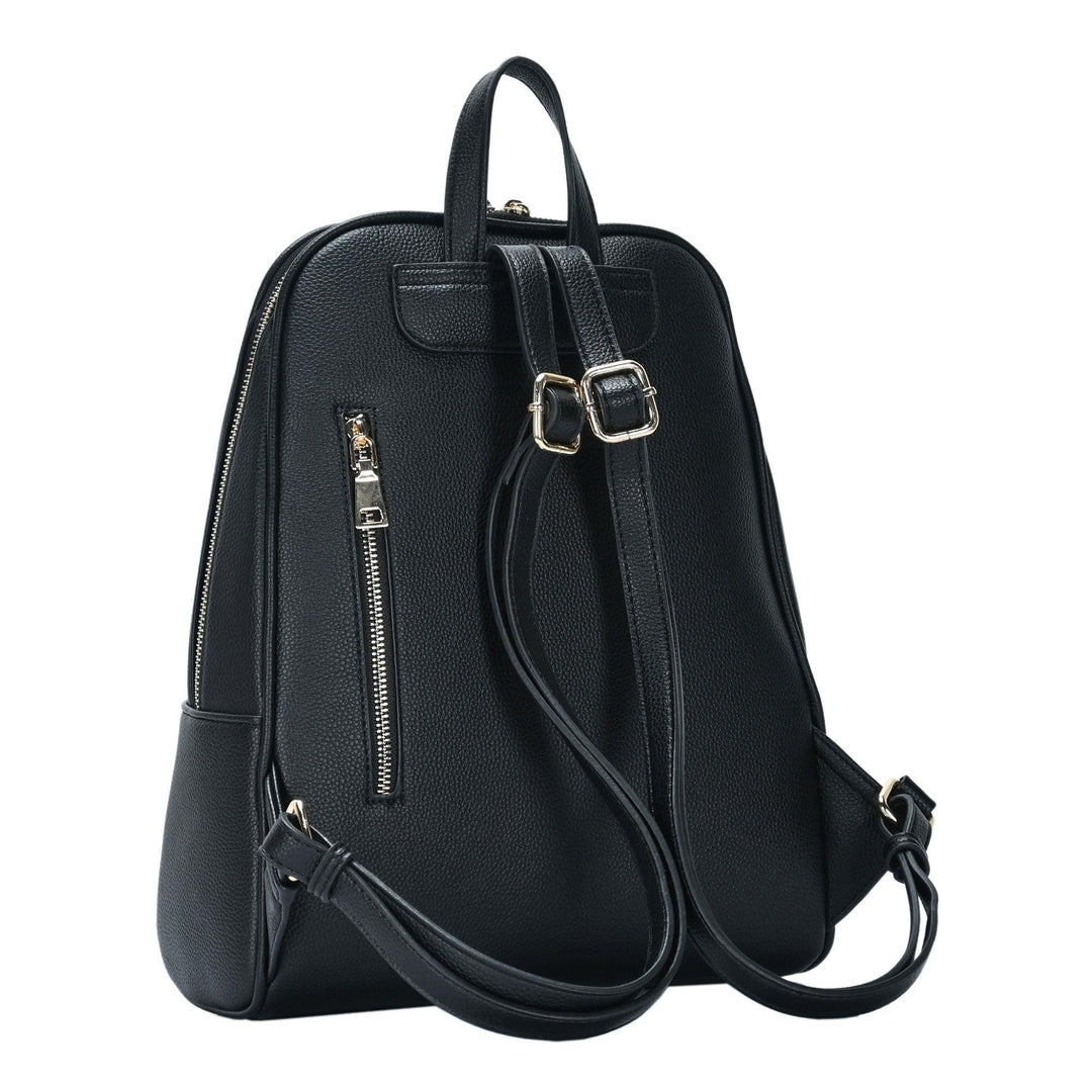 The Sofia Vegan Leather Mid-Sized Backpack by Sasha+Sofi Sand