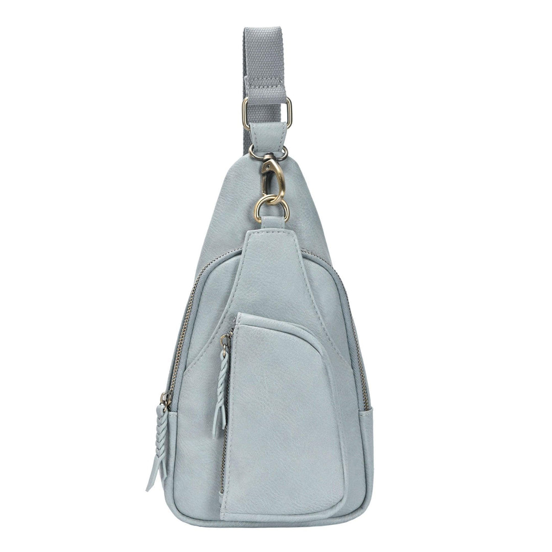 Sasha + Sofi Distressed Hobo Purse - Women's Bags in Taupe