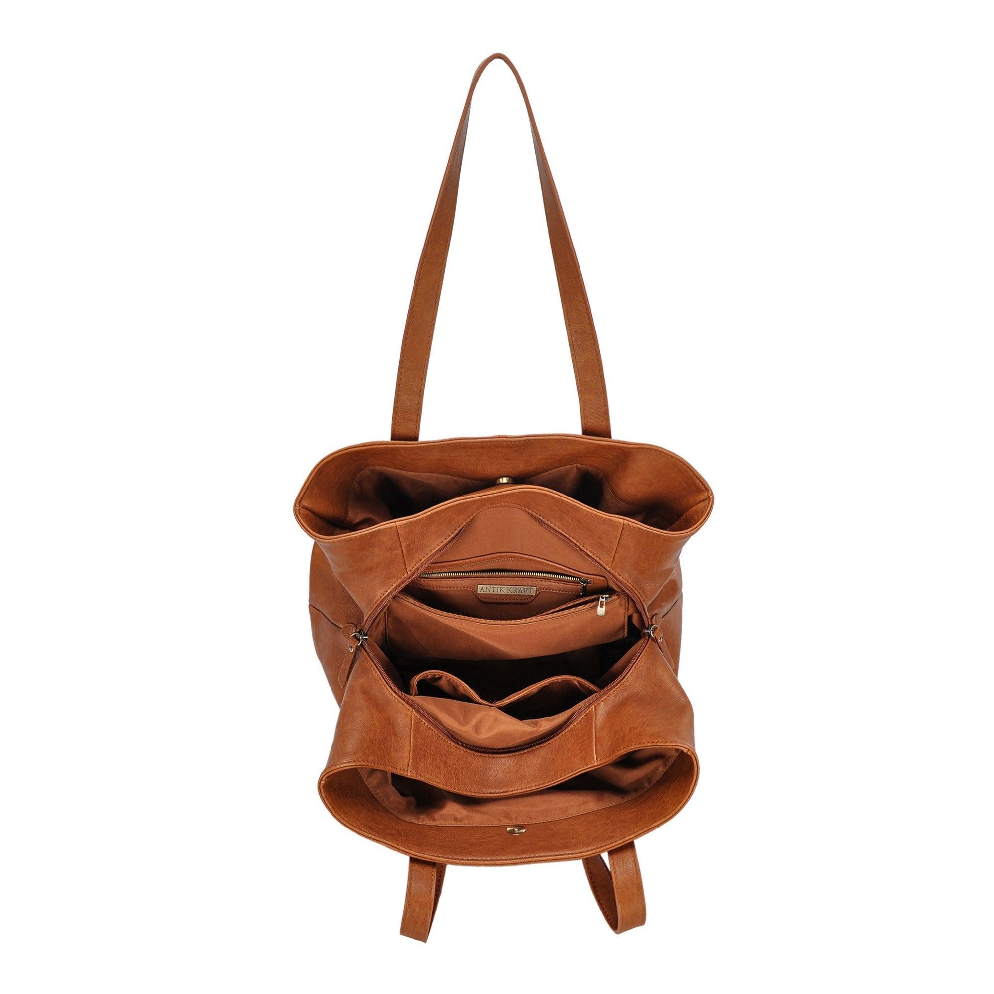 The Aria Triple Compartment Tote by Antik Kraft – MMS Brands