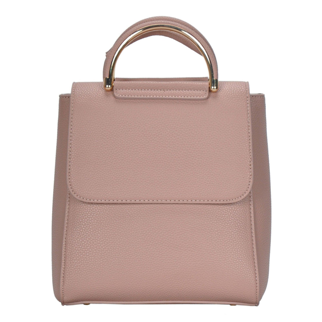 Miztique Vegan Leather Blush Crossbody Purse Handbag with Compartments