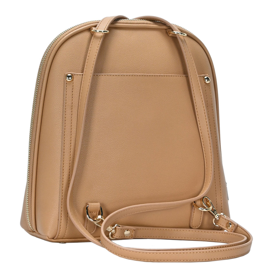 Miztique The Chloe Backpack Purse for Women, Sleek Shoulder Bag, Soft Vegan  Leather - Blush