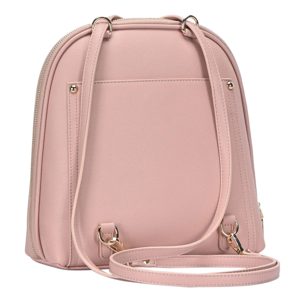 The Daisy Women's Convertible Backpack Purse by Miztique in Blush Back View of Handbag