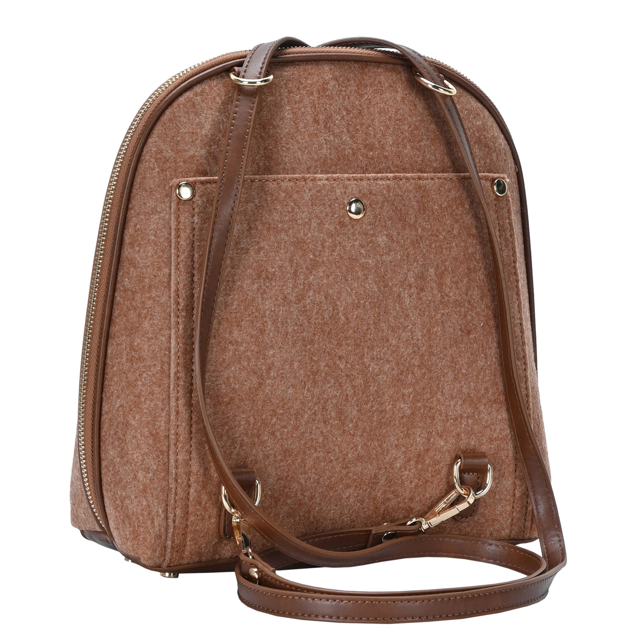 Convertible Felt Backpack Purse for Women | Miztique – MMS Brands