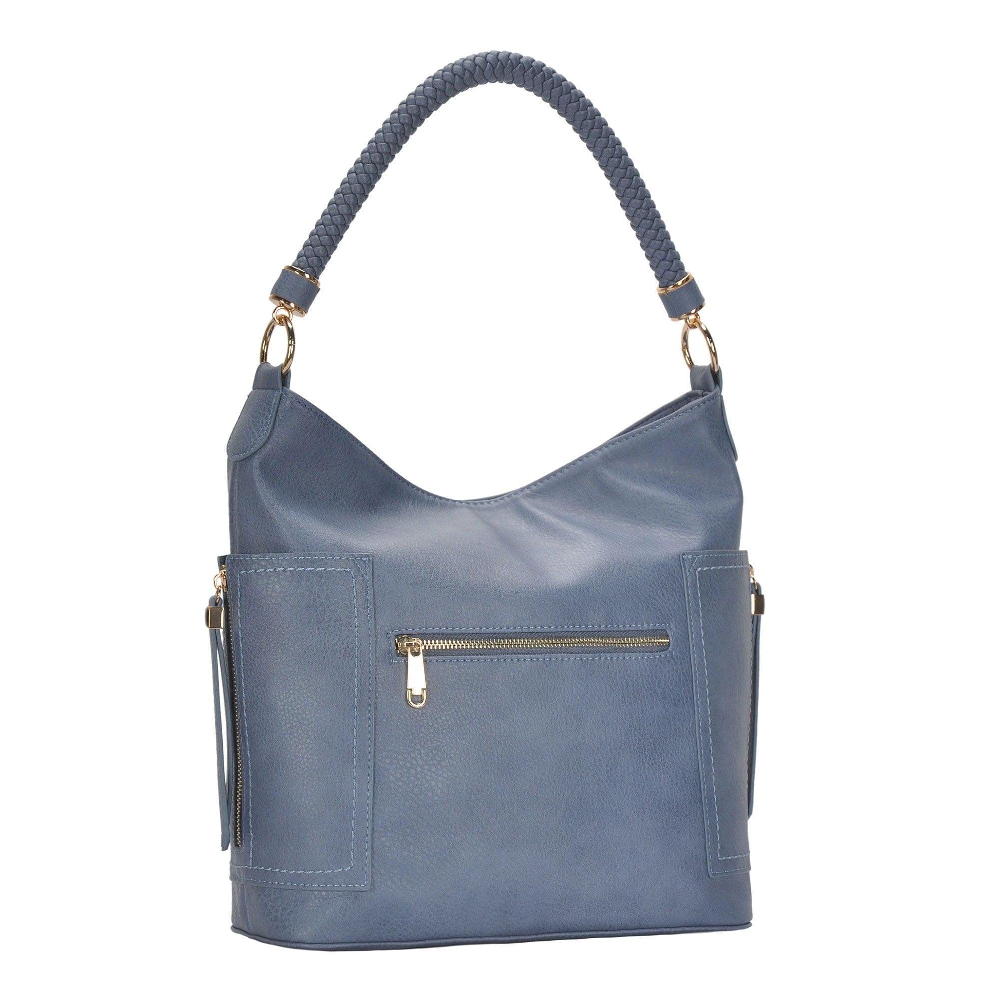 The Grace Rope Braid Handle Hobo by Miztique MMS Brands