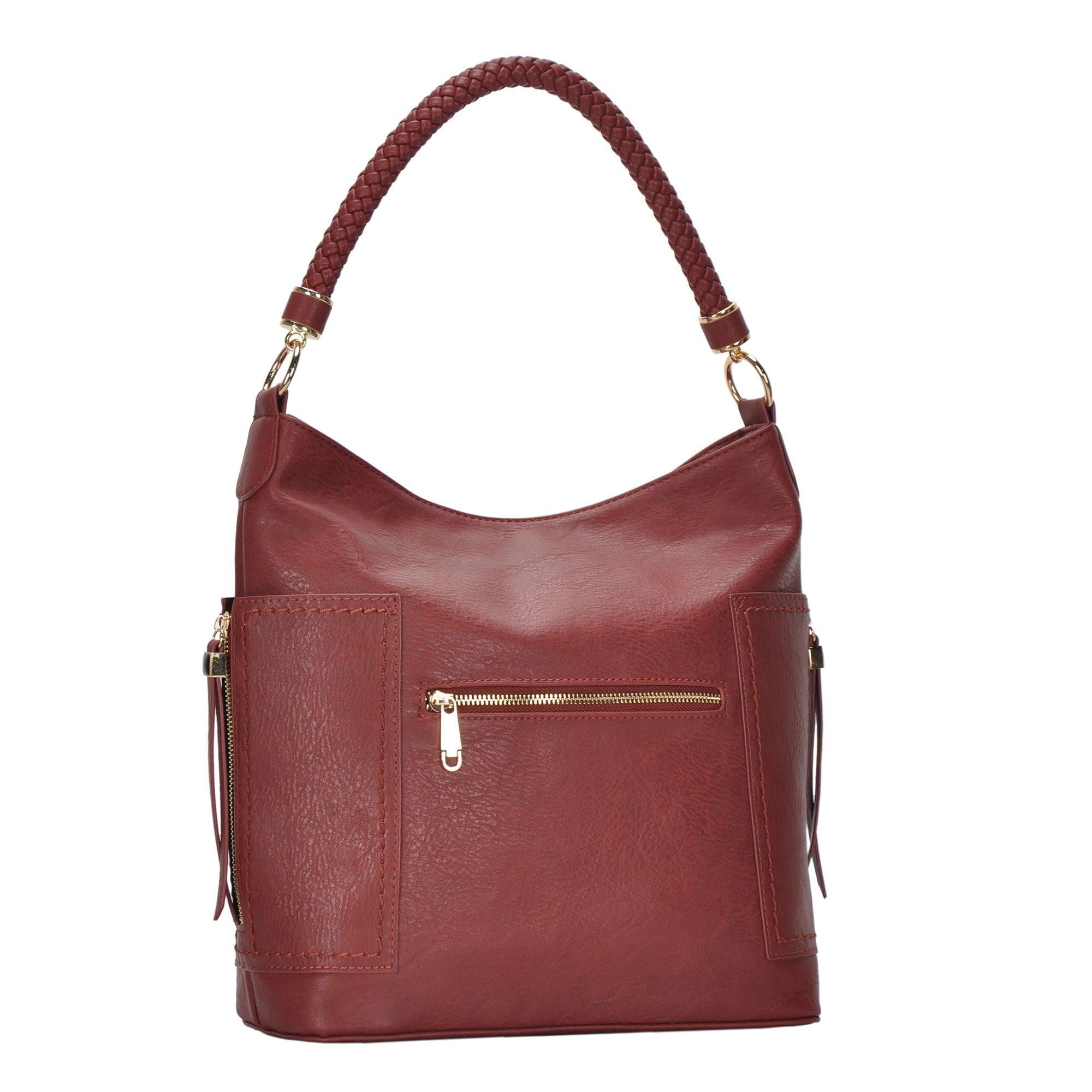 The Grace Rope Braid Handle Hobo by Miztique MMS Brands