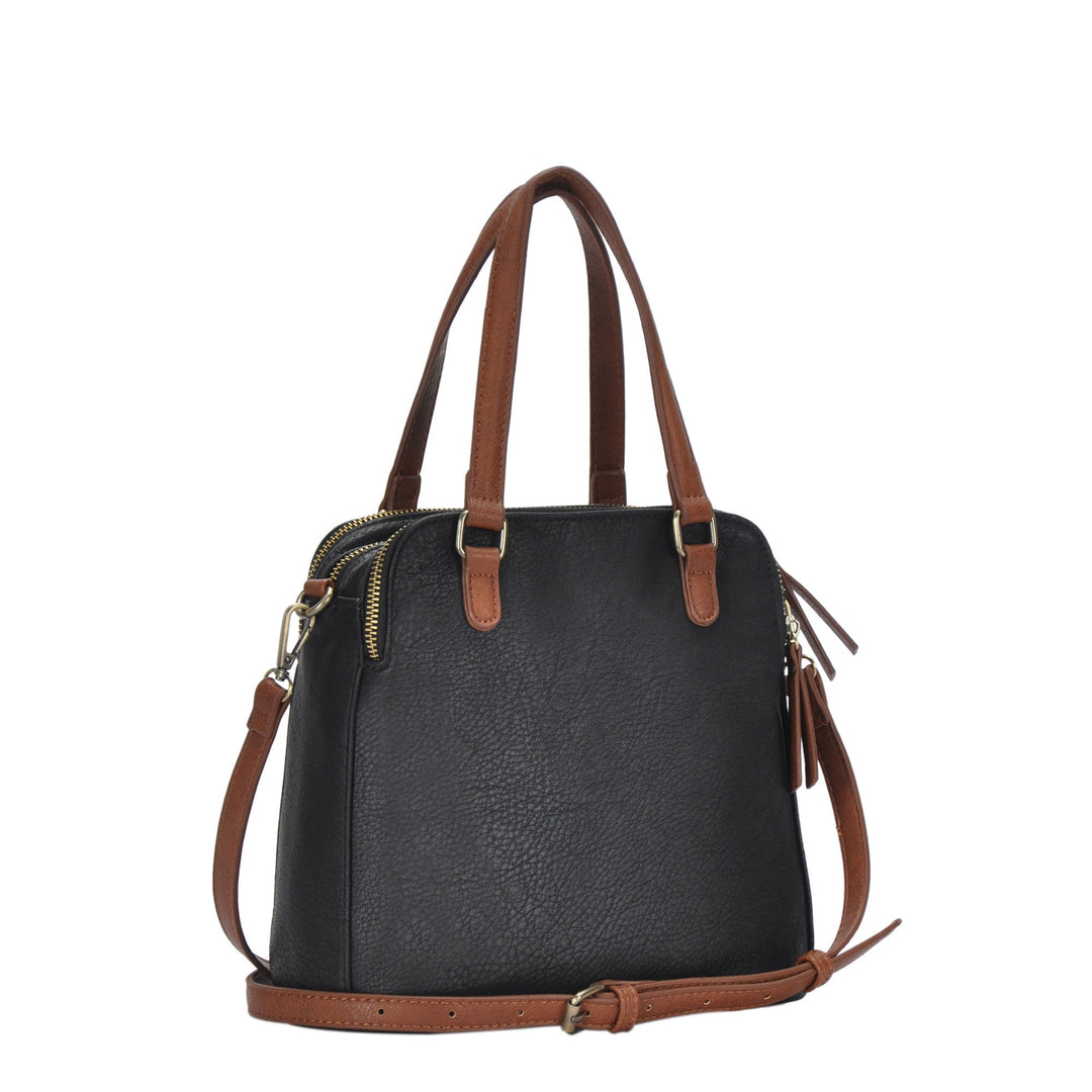 The Iris Triple Compartment Satchel by Soshi + Sofi Olive