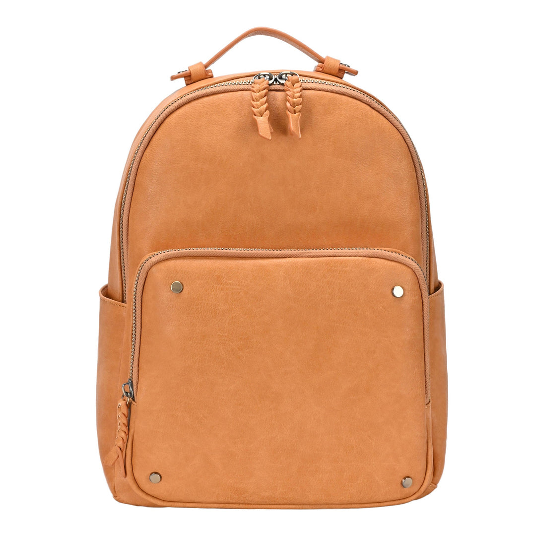 Miztique Sienna Soft Vegan Leather Convertible Backpack With Shoulder Strap  Blue