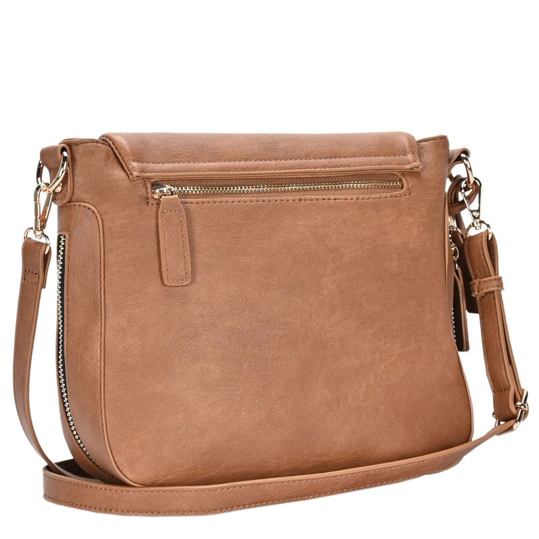 Moda Luxe, Bags, Moda Luxe Fringe Leather Pu Crossbody Shoulder Bag Purse