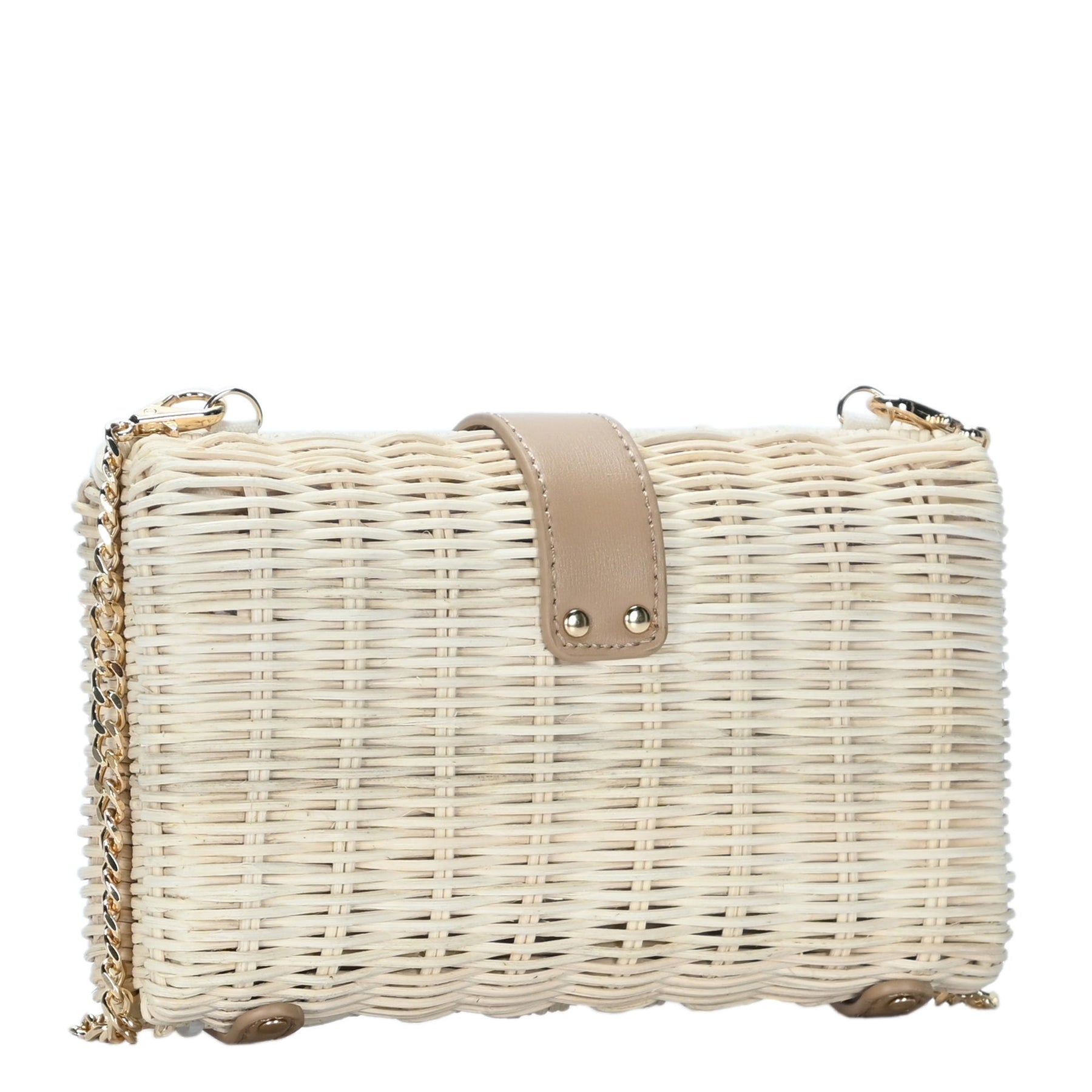 Beverly Knitted Straw Clutch Bag