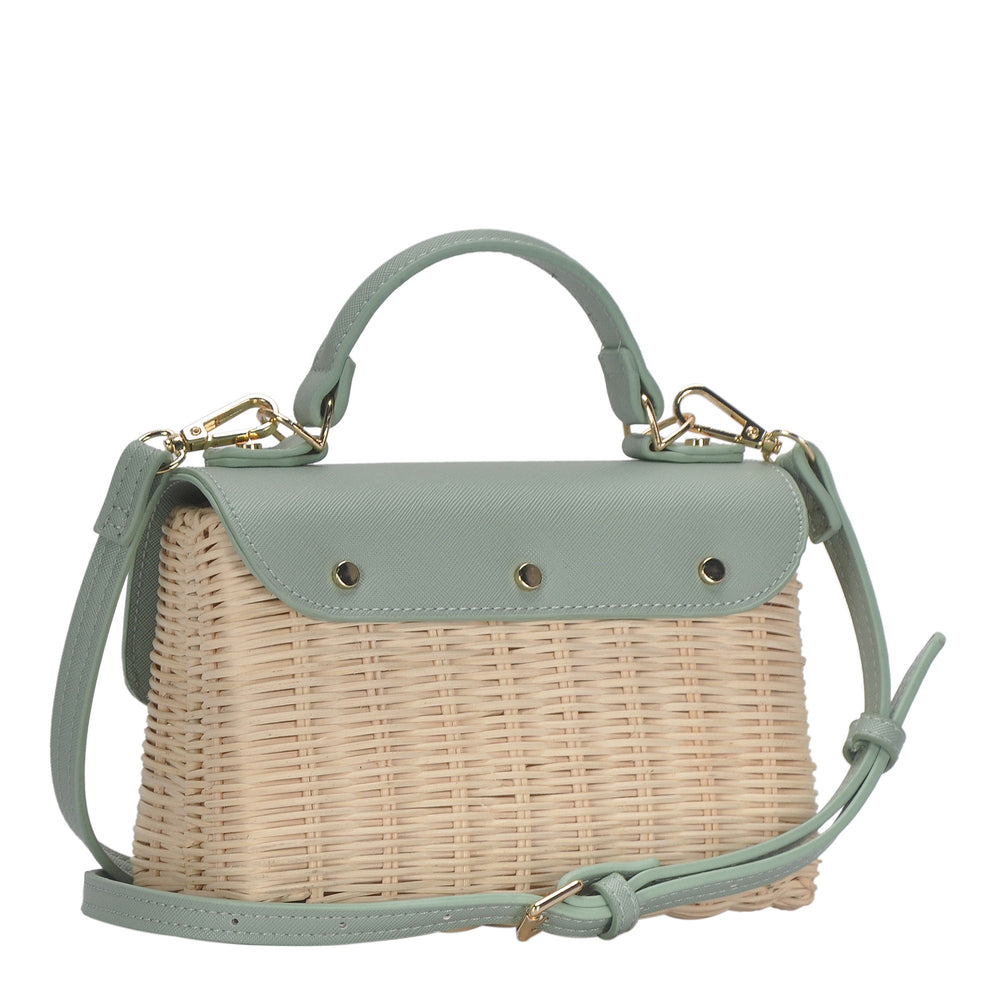 Sasha + Sofi The Hazel Ring Handle Satchel Shoulder Bag