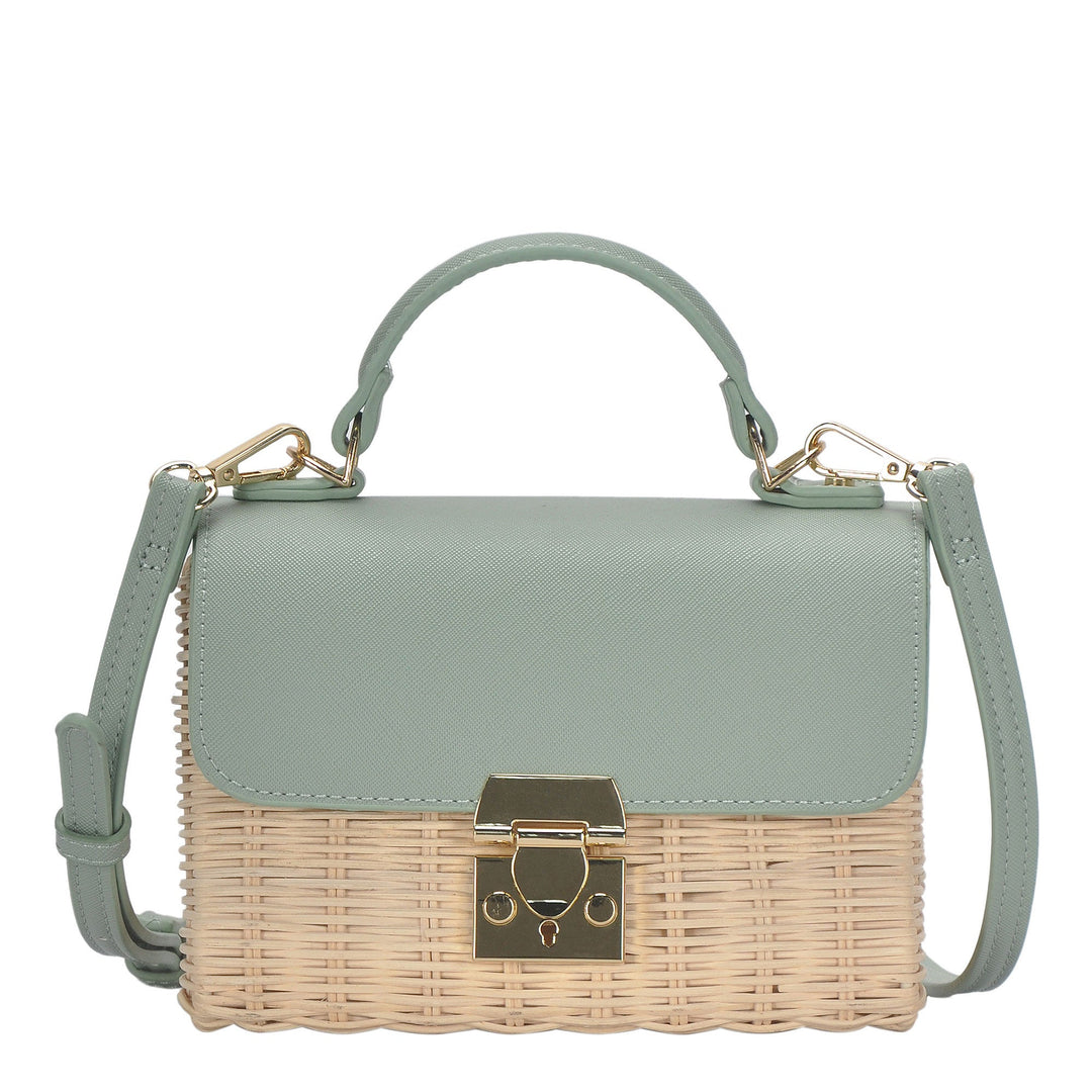 The Hazel Ring Handle Satchel Shoulder Bag by Sasha + Sofi – MMS