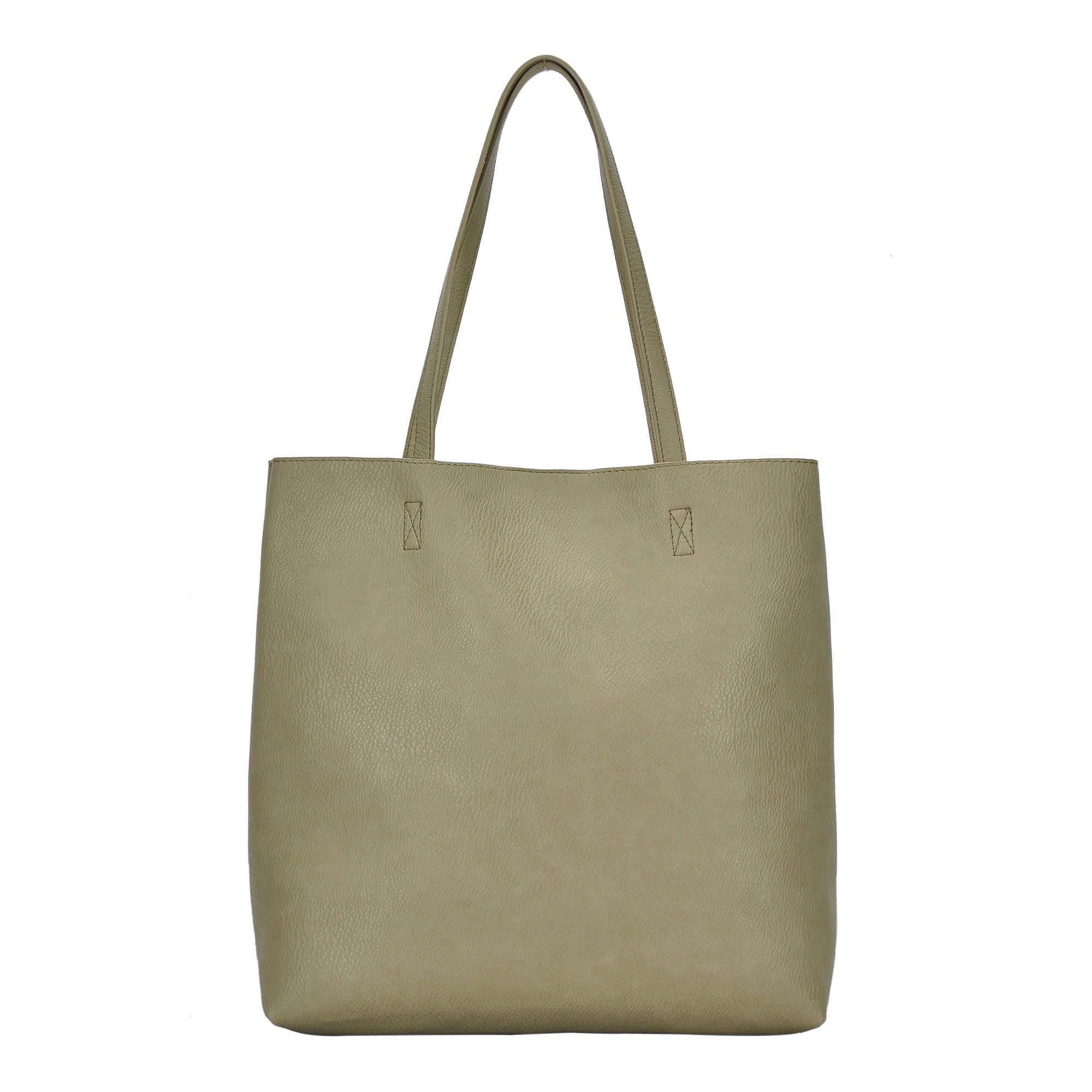 The Olivia Tote | Vegan Leather Tote Bag w/ Removable Pouch