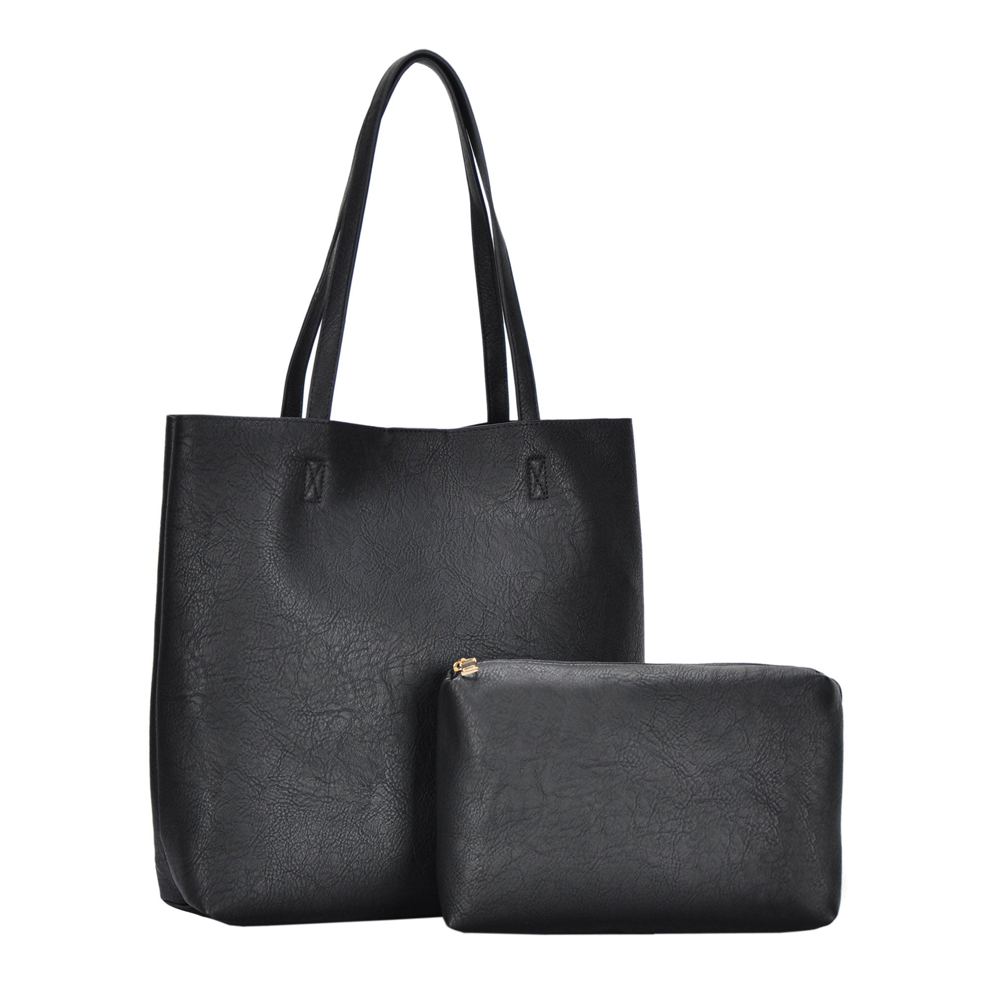 The Olivia Tote | Vegan Leather Tote Bag w/ Removable Pouch