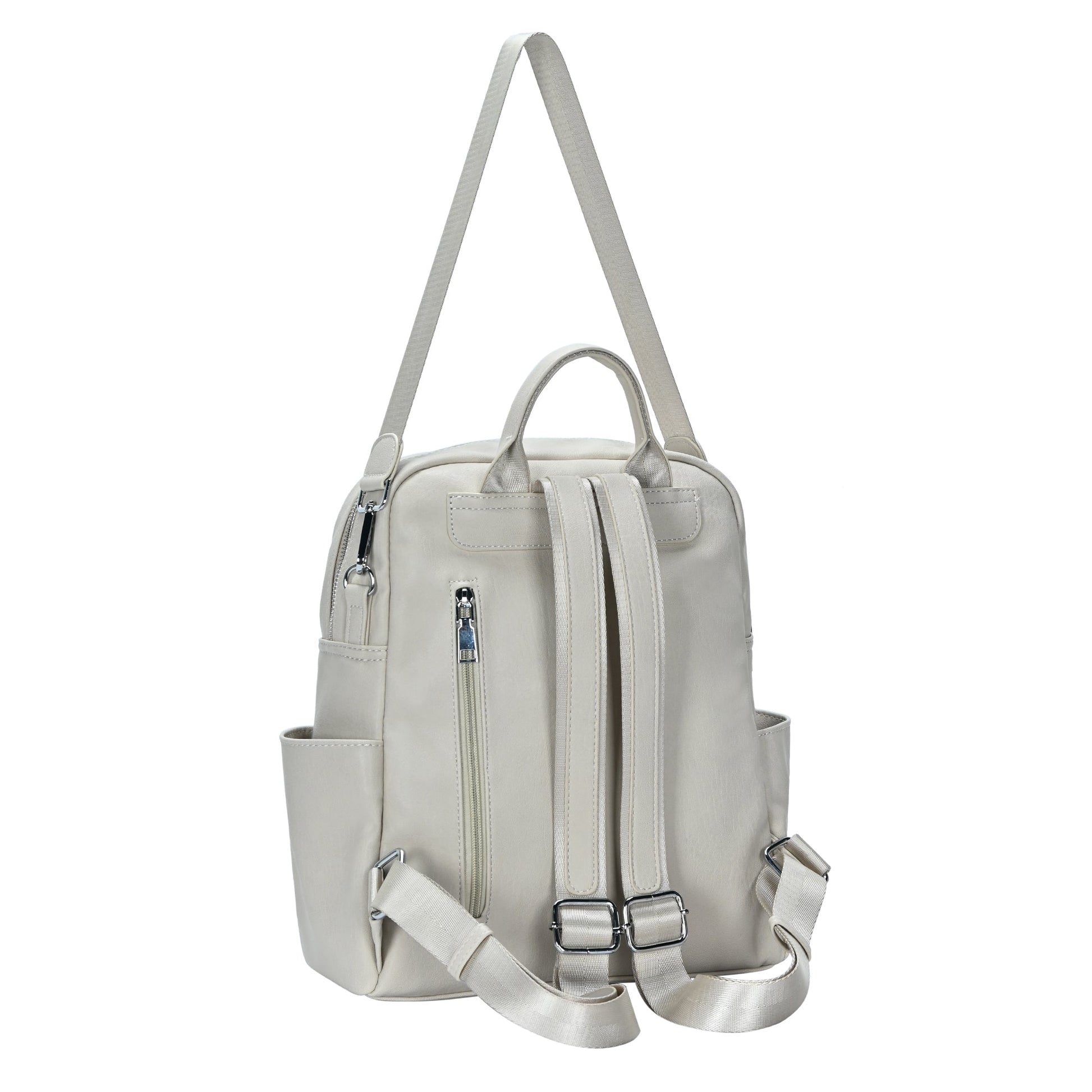 alternative brand leather backpack Willa Vegan Leather Utilitarian Backpack